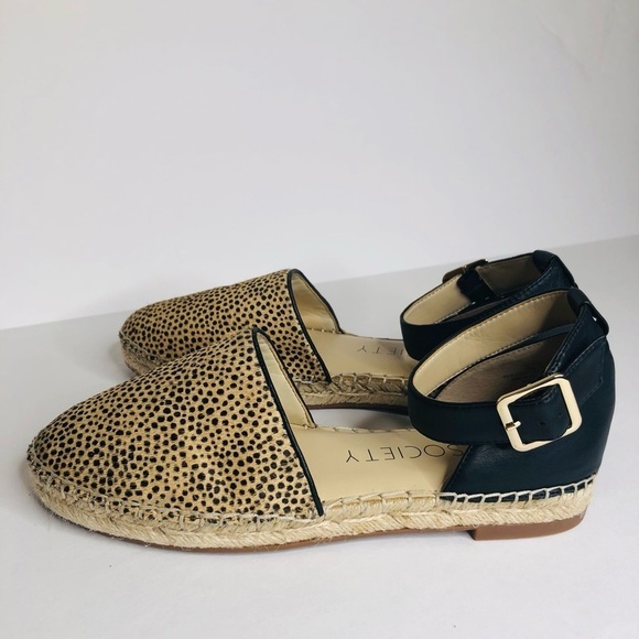 Sole Society Calf Hair Espadrille-Polka Sandals Size: 8M 38.5 - Picture 6 of 16